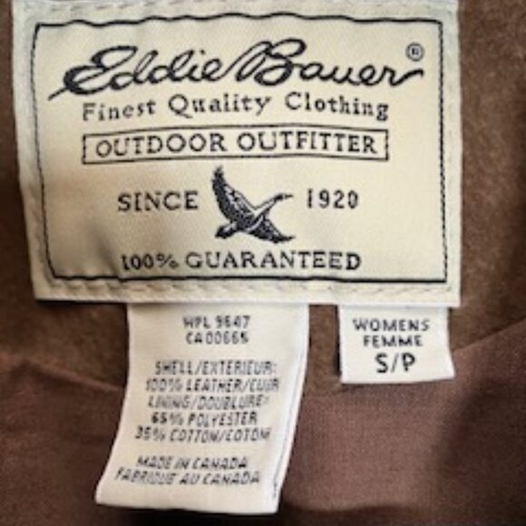 Eddie Bauer Washable Suede Jacket EUC - Picture 9 of 15